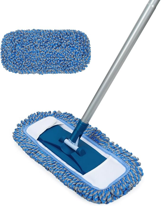 Heavy-Duty Microfiber Duster Mop with Iron Rod – Durable, Extendable Cleaning Tool for Tough Jobs