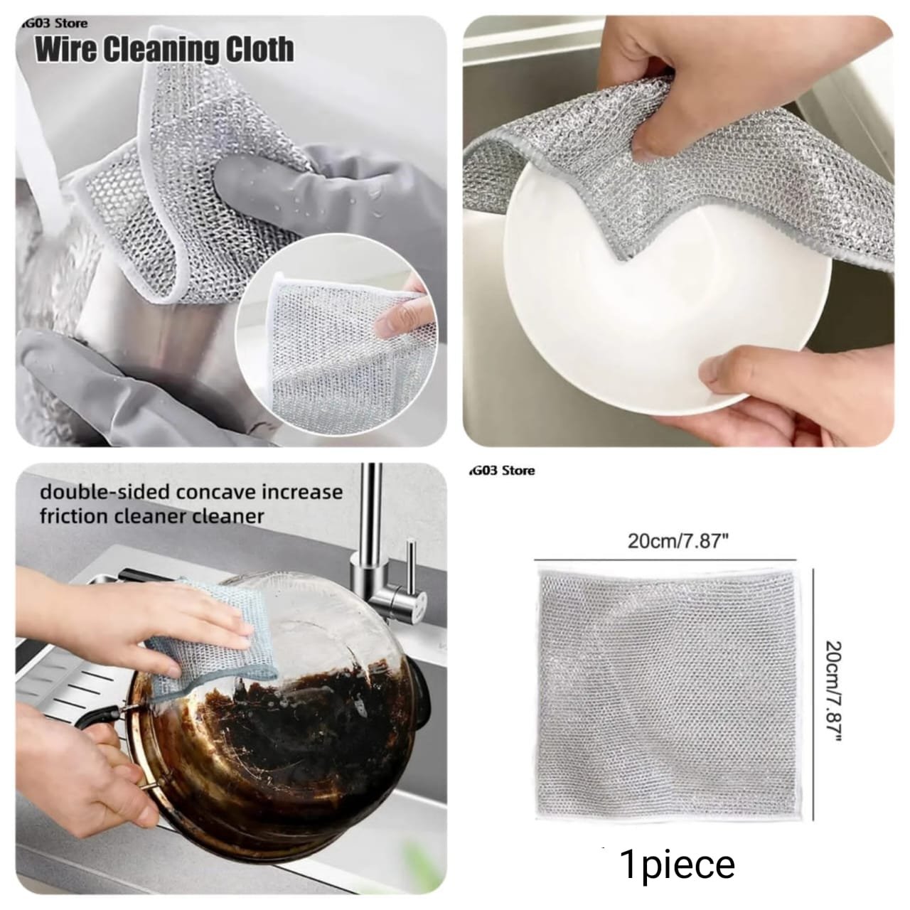 Kitchen Wire Cleaning Cloth Pack Of 10